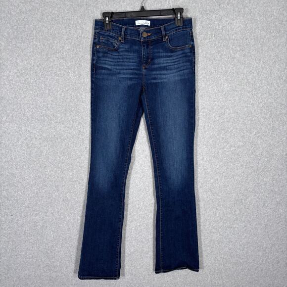 Y2K LOFT Bootcut Jeans 4T Modern Baby Boot Low Rise Stretch Faded Western 27x32 - Picture 1 of 11